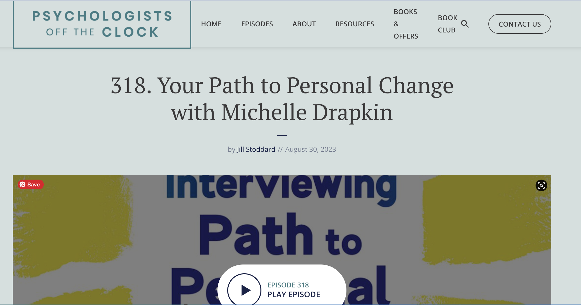 Listen to Dr. Drapkin on Psychologists off the Clock (**Podcast alert**)